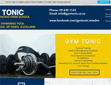 Tablet Screenshot of gymtonic.co.nz